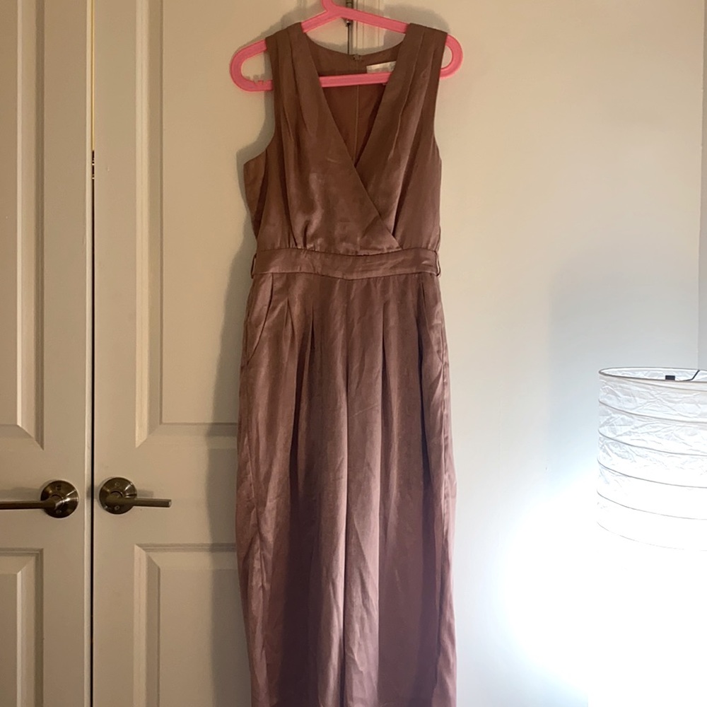 Champagne pink JOA jumpsuit